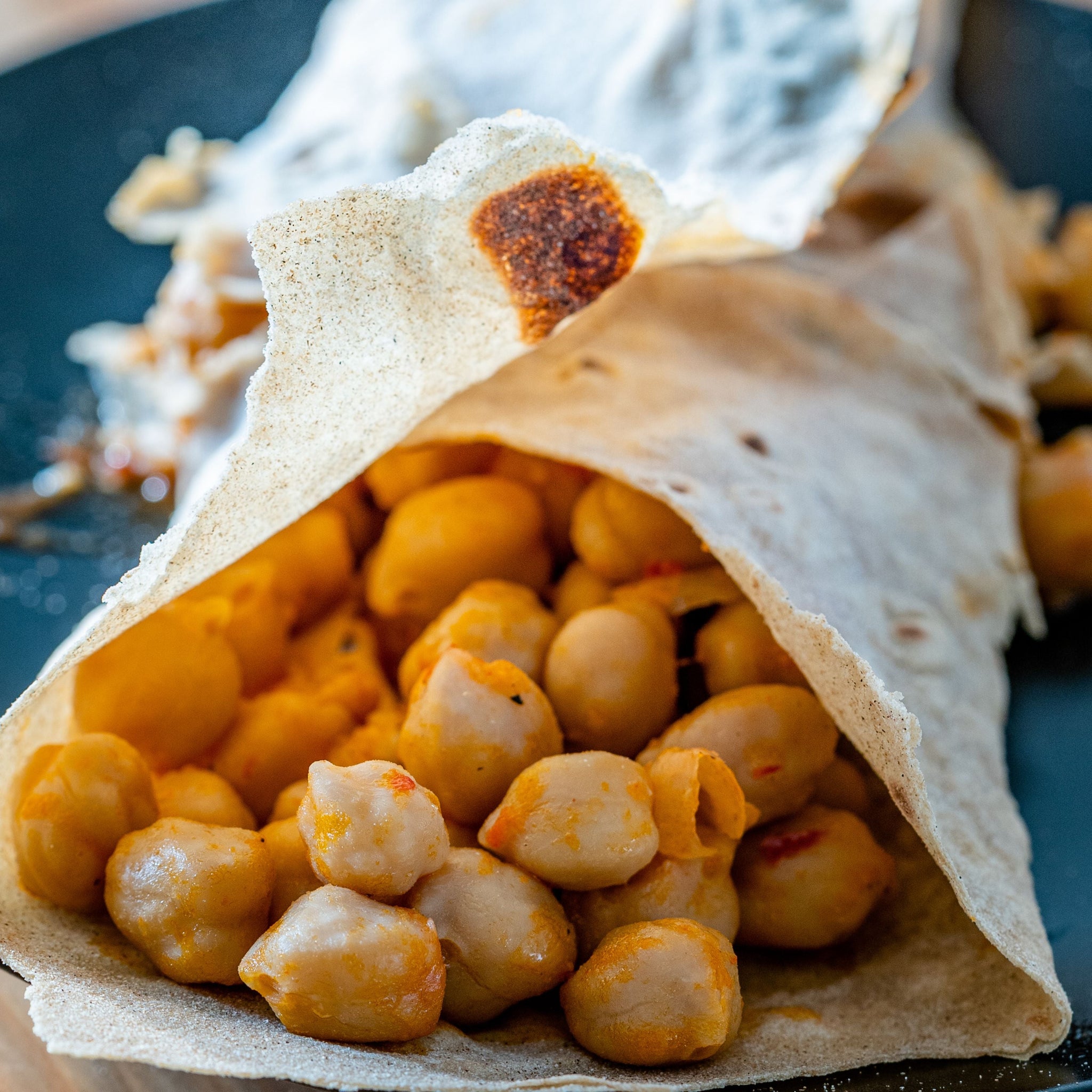 Spiced Chickpea and Tomato Wrap - Kymi Kitchen-private chef NYC-meal prep NYC