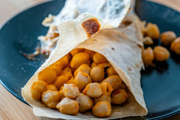 Spiced Chickpea and Tomato Wrap - Kymi Kitchen-private chef NYC-meal prep NYC