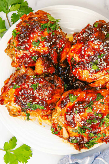 Sweet and Spicy Chicken Thighs - Kymi Kitchen-private chef NYC-meal prep NYC